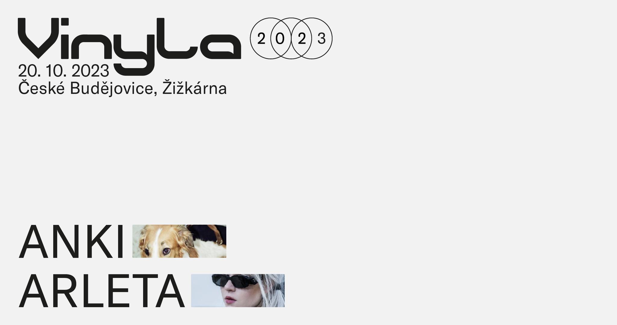 plakát k akci Hudební ceny Vinyla: Arleta + Anki