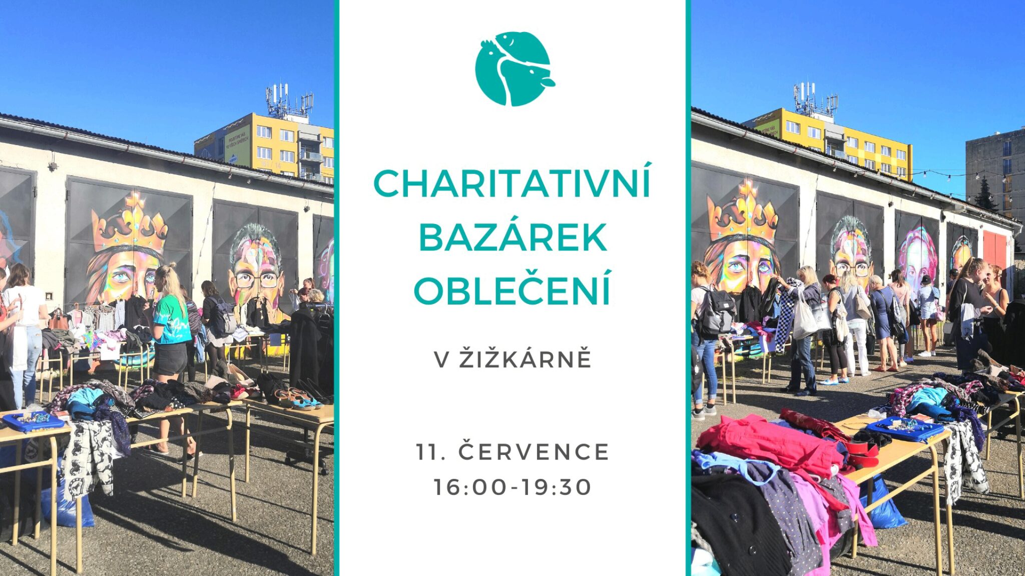 plakát k akci Charitativní bazárek oblečení v Žižkárně