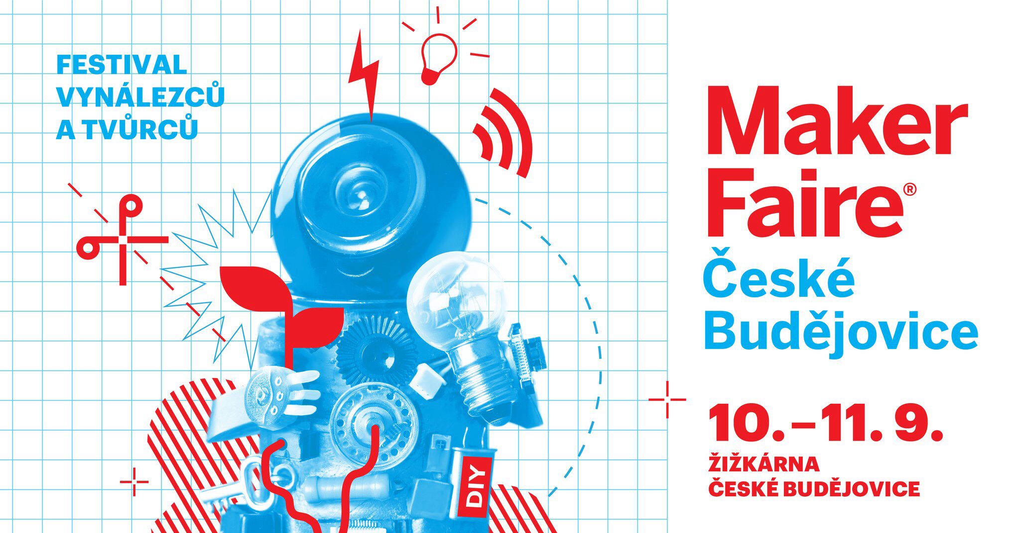 plakát k akci Maker Faire - Přehlídka inovátorů a vynálezců den 2