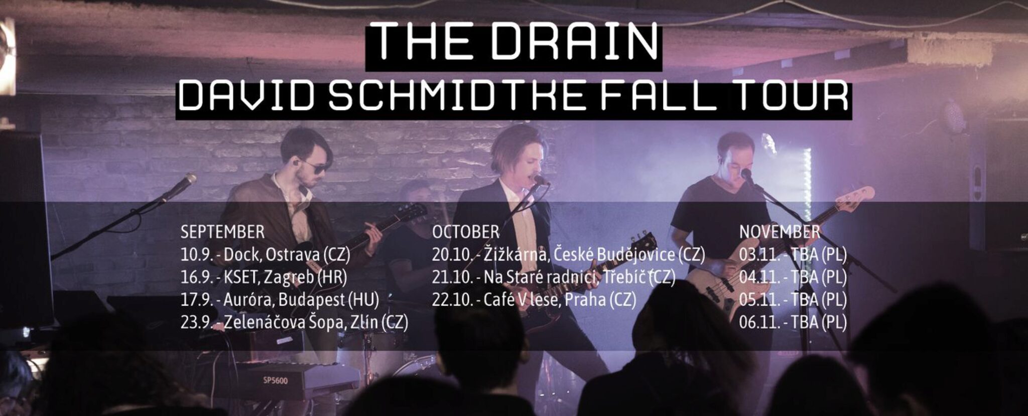 plakát k akci The Drain + Fertile Hump (PL), support: Ménière