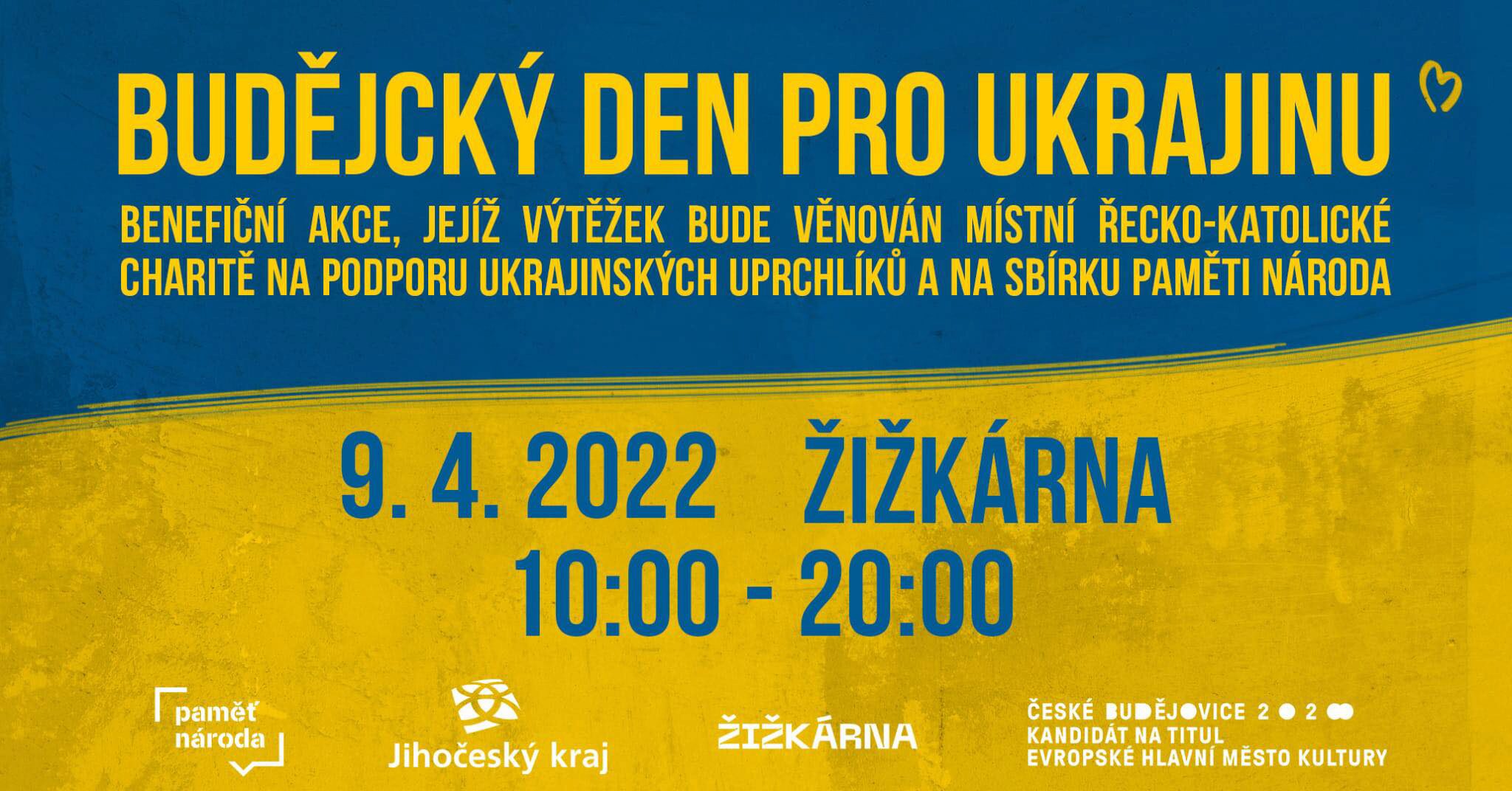 plakát k akci Budějcký den pro Ukrajinu