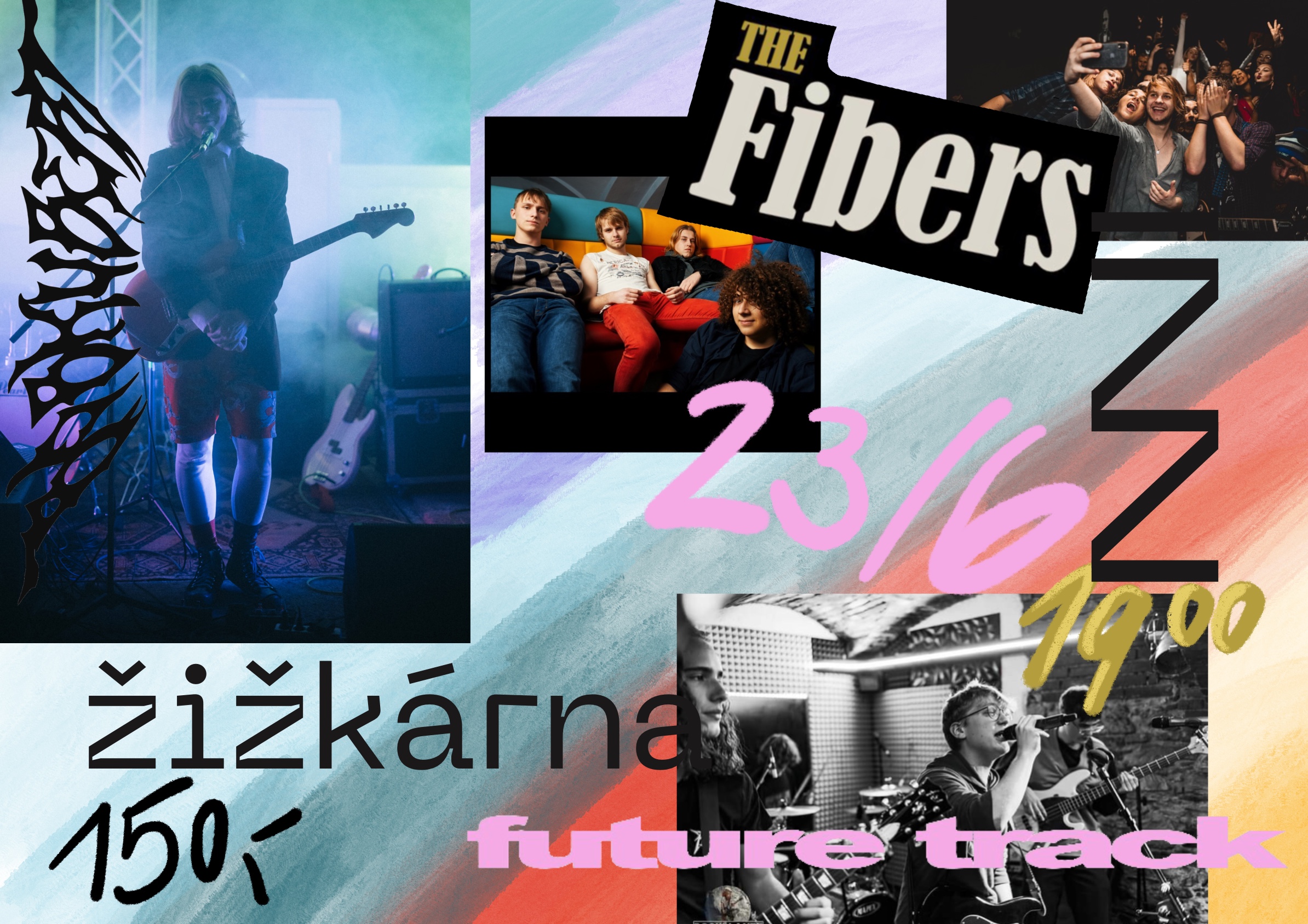 plakát k akci The Fibers & Future Track & Bob Kubert