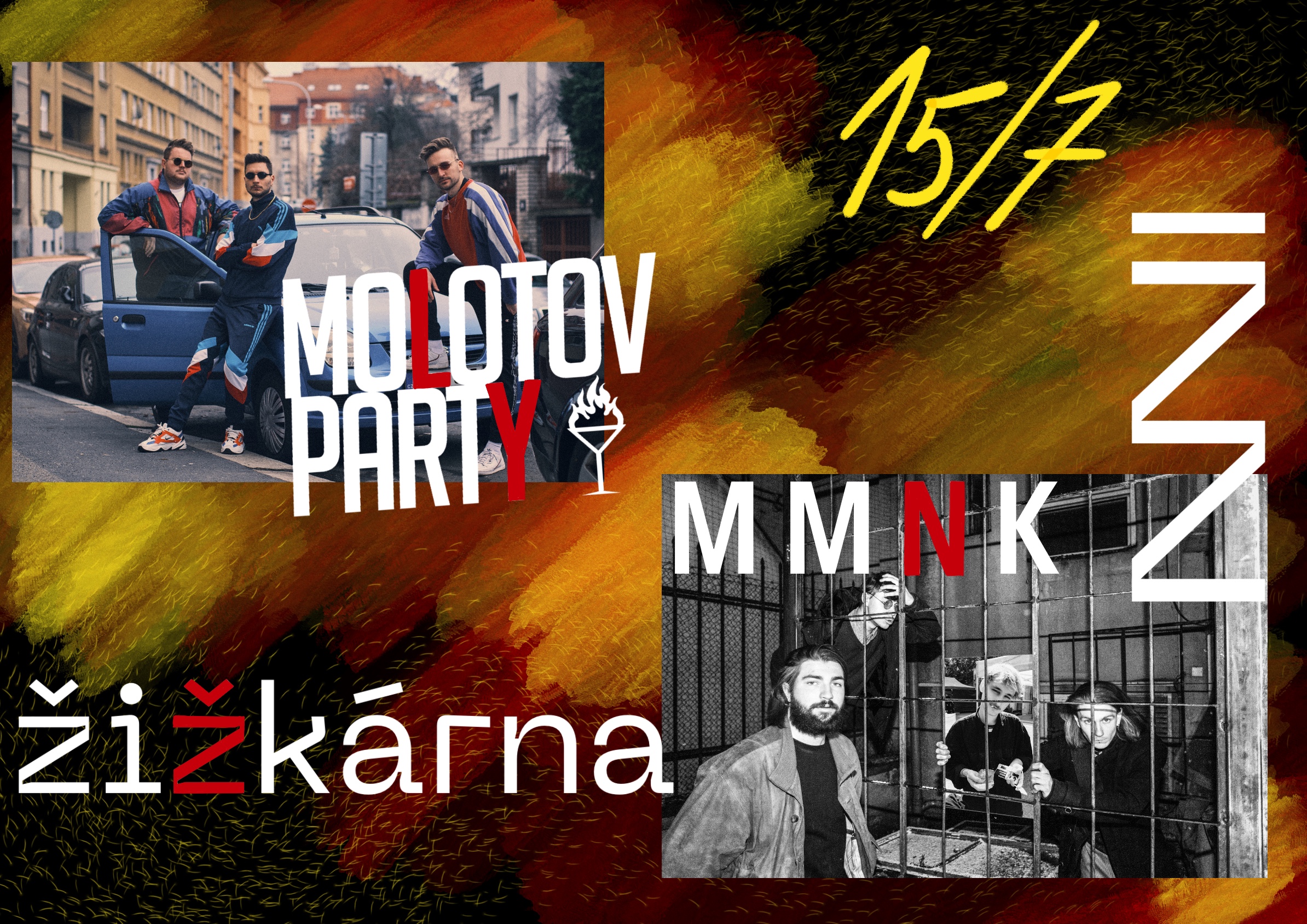 plakát k akci Molotov Party & MMNK // Žižkárna